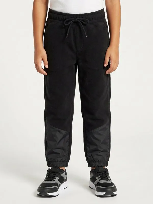 Calça Fleece Infantil Para Menino - PRETO 8
