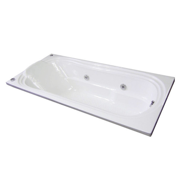 Banheira Goldline Acrílica 170X80 Branco Ouro Fino