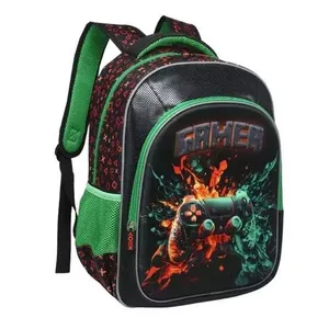Mochila Escolar Infantil Gamer In2551mg Verde - Tututti