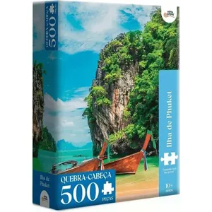 Puzzle Ilha de Phuket 500 Peças de Papel para Maiores de 10 Anos Novo Visual Puzzle Ilha de Phuket 500 Peças de Papel Novo Visual
