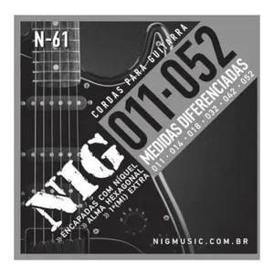 Encordoamento NIG Rouxinol Para Guitarra Rouxinol 011-052 N61 (MP)