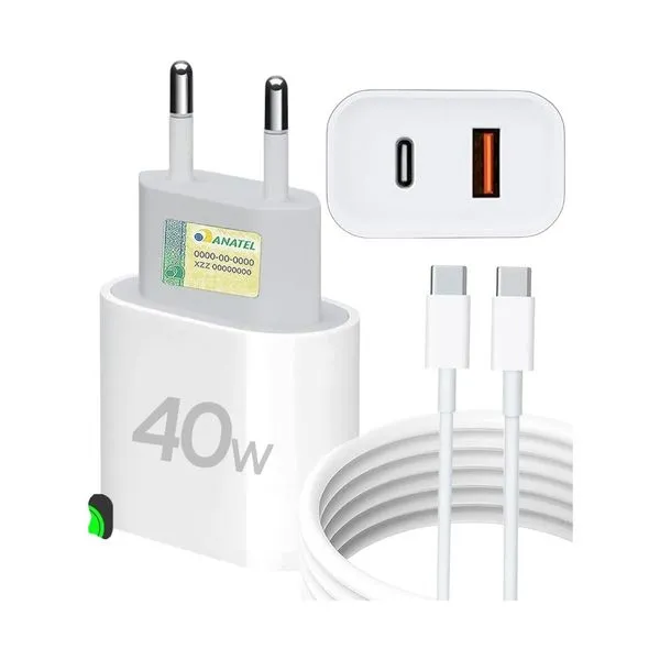 Carregador Turbo A'Gold Com Cabo USB-C 40W (MP)