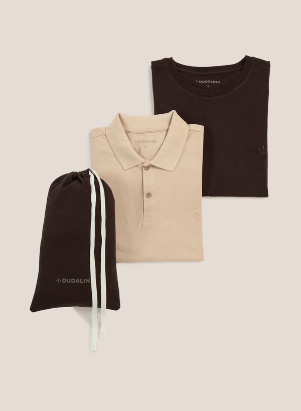 Kit Polo e Camiseta Dudalina Masculina XGG