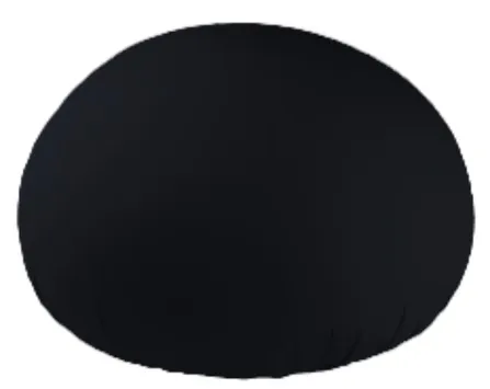 Puff Malha Redondo Ergo G Preto