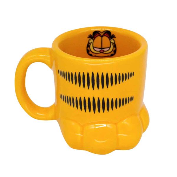 Caneca 3D Garfield Formato Pata 350mL Original, Zona Criativa, Xícara Em Cerâmica