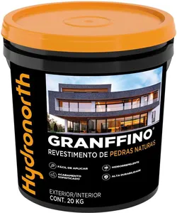 Granffino Pedras Naturais Hydronorth Preto Onix Balde Plástico 20kg
