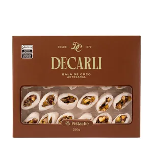 Bala de Coco Recheada Pistache Decarli - 250g