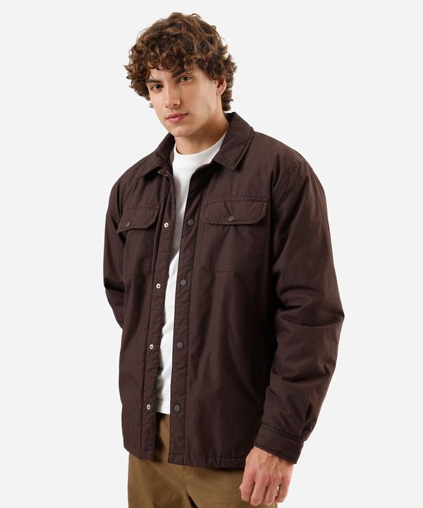 jaqueta masculina com bolso lapela marrom G