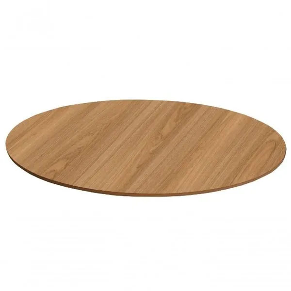 Tampo Em Mdf Redondo 110cm - Freijó Marrom