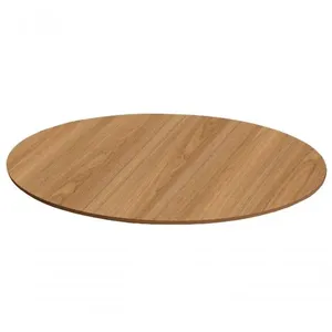 Tampo Em Mdf Redondo 110cm - Freijó Marrom