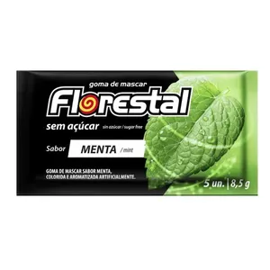 Chiclete Florestal Menta 8,5g CHICLE FLORESTAL 8,5G MENTA