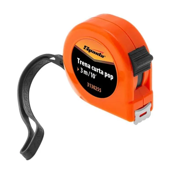 Trena Curta 3m 19mm Estojo Plástico 1pc Medição Sparta