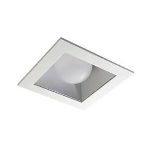 Luminária de embutir quadrado lâmpada A60 com refletor branco Bonin