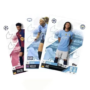 Kit 50 Cartas Match Attax Extra UEFA Club 2025 Topps Futebol