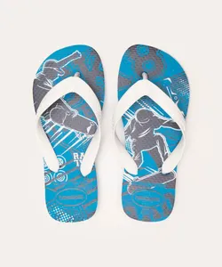 chinelo infantil athletic havaianas azul turquesa 23-24