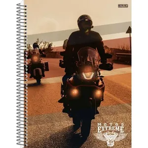 CADERNO 10X1 CAPA DURA MOTOS EXTREME 160F (17891321101688)