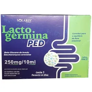 Lactogermina Pro 250mg 5 Flaconetes 10ml Cada Sabor Uva Solaris Pharma