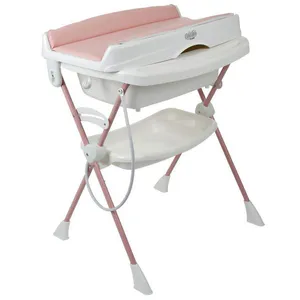 Banheira com Suporte e Trocador Splash+ 10L Plástico Dobrável com Assento Redutor Rosê Burigotto Banheira com Suporte e Trocador Splash+ 10L Plástico com Assento Redutor Rosê Burigotto