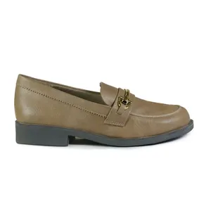 Sapato Feminino Mocassim Fivela Basic Quiz Cinza - 37