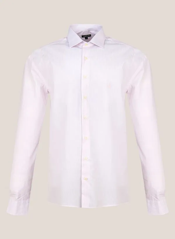 Camisa Slim Fit Listrado Dudalina Masculina 5