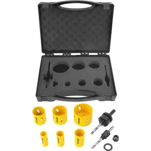 Jogo de Serras Copo Aço Rápido Bimetal 22-64mm com 9 Peças - VONDER