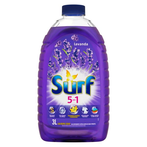 Sabão Líquido Surf 5 em 1 Lavanda 3L