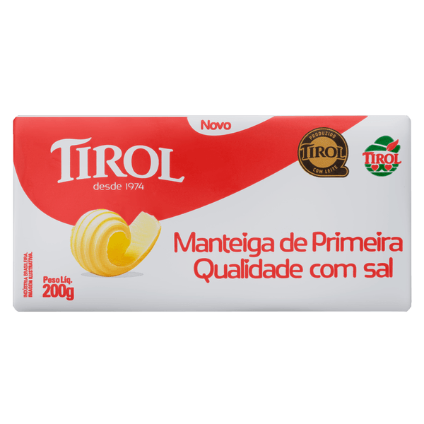 Manteiga Tirol com Sal 200g