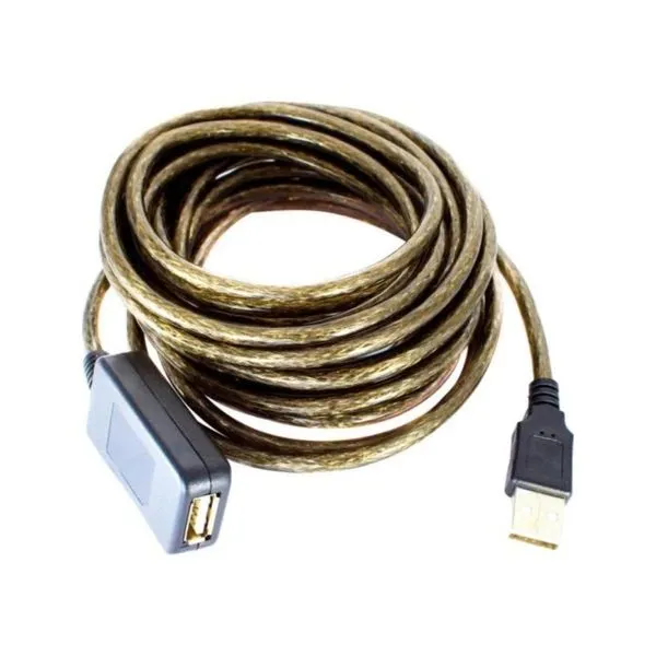 Cabo Extensor USB 2.0 Macho X Fêmea com Filtro 10m Preto para Dispositivos Storm Sec Power Cabo Extensor USB 2.0 Macho X Fêmea com Filtro 10m Preto Storm Sec Power