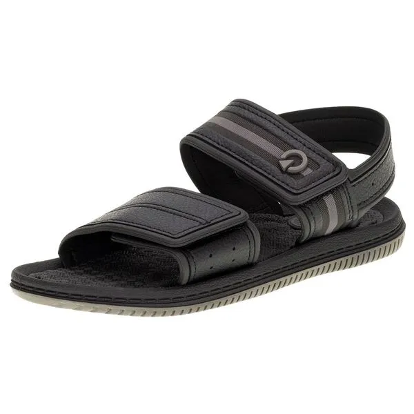 Sandália Masculina Fiji IV Cartago - 11609 PRETO/CINZA 40