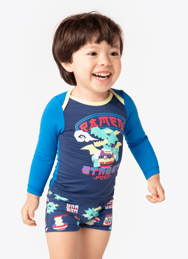 Camiseta Manga Longa Bebê Menino Dragão Street 6 A 9 MESES