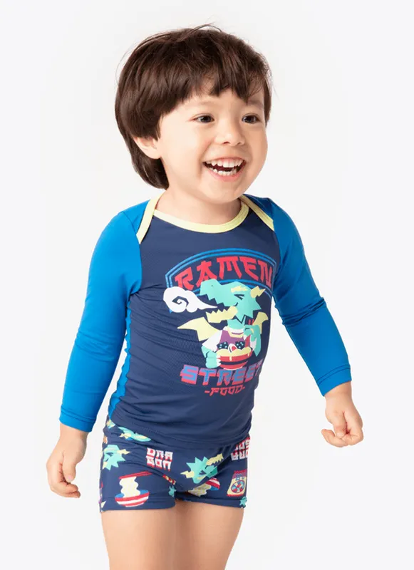 Camiseta Manga Longa Bebê Menino Dragão Street 6 A 9 MESES