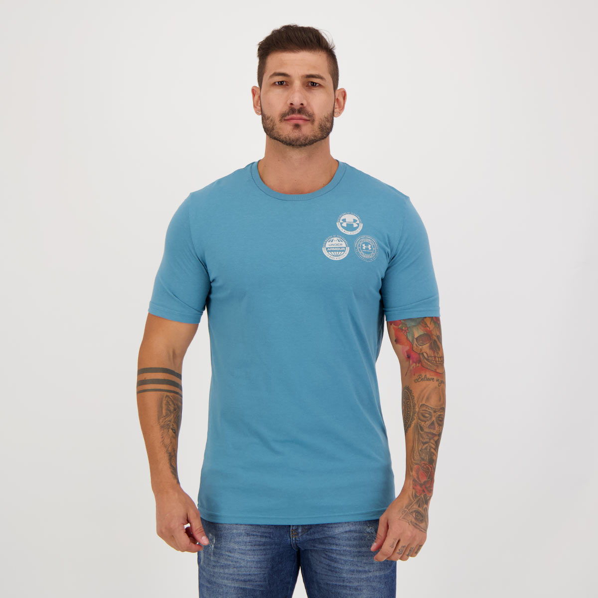 Camiseta Under Armour Multi Crest Azul