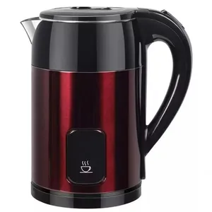 Chaleira Elétrica Ctmd Eshop Digital Ellegance 1500W 1,8L Vidro Vermelho 110V Chaleira Eletrica 1.8l Ellegance 1500w Com Desligamento Automatico Vermelho 110V