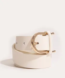 cinto médio com fivela de metal off white 105CM