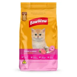 Ração Baw Waw Gato Filhote Carne e Arroz 900g