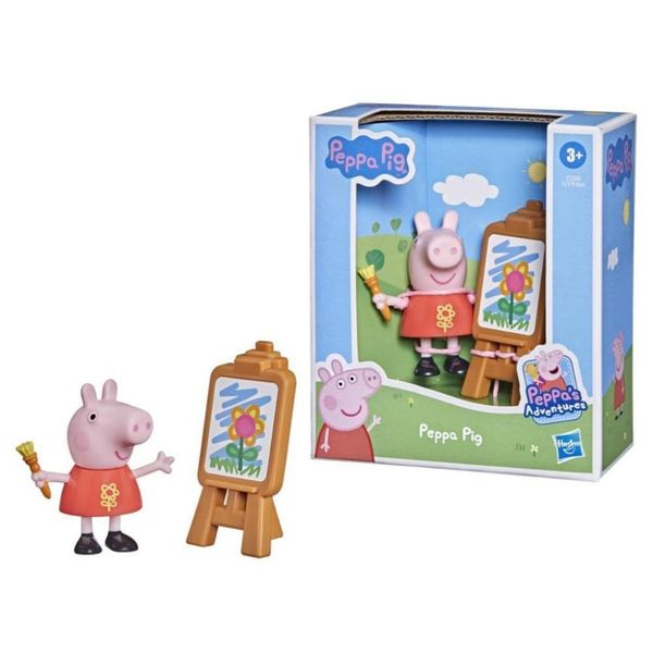 Peppa Pig Amigos Divertidos Peppa Artista Hasbro Rosa Único