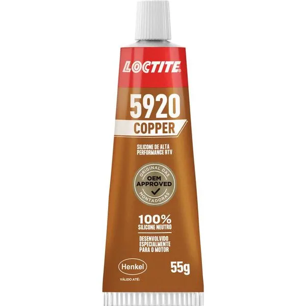 Silicone Alta Temperatura 315ºC Cobre 5920 55g 284472 - Loctite