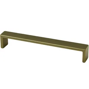 Kit 15 Puxadores para Móveis Alça Bronze Fosco Zamac 160mm Armários Gavetas Piauí Torralba