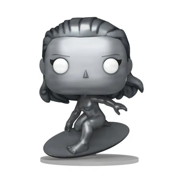 Boneco Colecionável Marvel Quarteto Fantástico Surfista Prateado para Decoração de Ambientes Gamer com Detalhes Boneco Colecionável Marvel Quarteto Fantástico Surfista Prateado Ideal para Fãs e Colecionadores