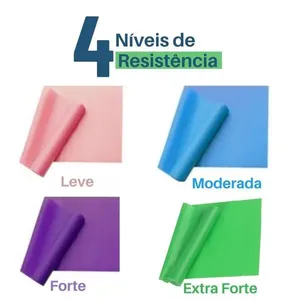 Faixas Elásticas Exercicio Theraband Yoga C/ 4 Unidades