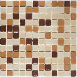 Pastilha Ecologic Marrom Mesclado Natural 2,5x2,5cm Peça 30x30cm Bold Royal Grés