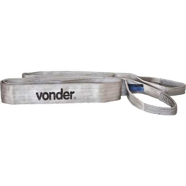 Cinta Poliéster Sling 3,0m 4,0t 7:1 CE 430 Cinza - VONDER