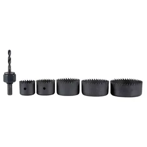 Conjunto De Serra Makita Copo De Aço Carbono Com 6 Peças D-70203 (MP)