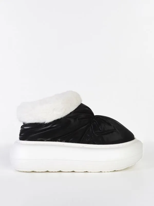 Pantufa Flowfa Blair Sola Alta Feminina PRETO 39/40