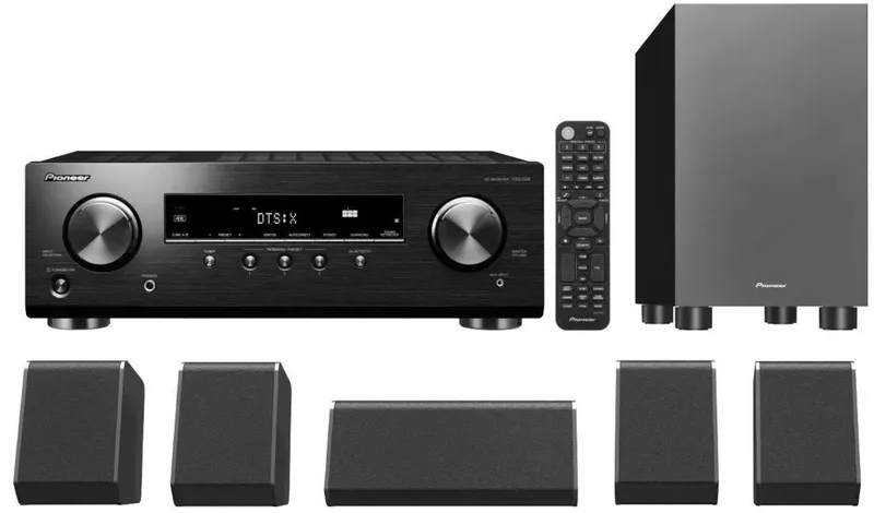 Home Theater Pioneer HTP-076 Pacote Completo de Som Surround 5.1 Canais