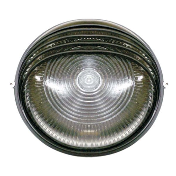 Tartaruga circular meia Cana preta para 1 lâmpada Home Line