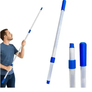 Cabo de Alumínio Extensão Telescópica 2 Estágio Até 1,5M Antiderrapante Prata Star Cabo Alumínio Telescópico 2 Estágio 1,5M Antiderrapante Prata Star