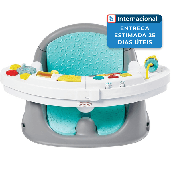 Assento para Bebê Infantino Elevatório 3 em 1 Cinza A-MBI