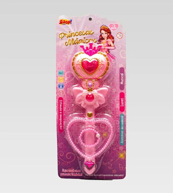 Varinha Princesas Mágicas com Acessórios ZP01143