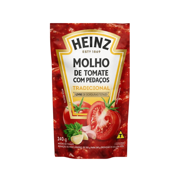 Molho De Tomate Heinz Tradicional Sache 340g